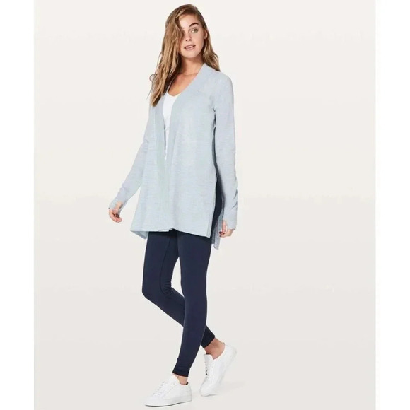 Lululemon Blissful Zen Sweater Women Size 8 Heather Starlight Vintage - Picture 1 of 5